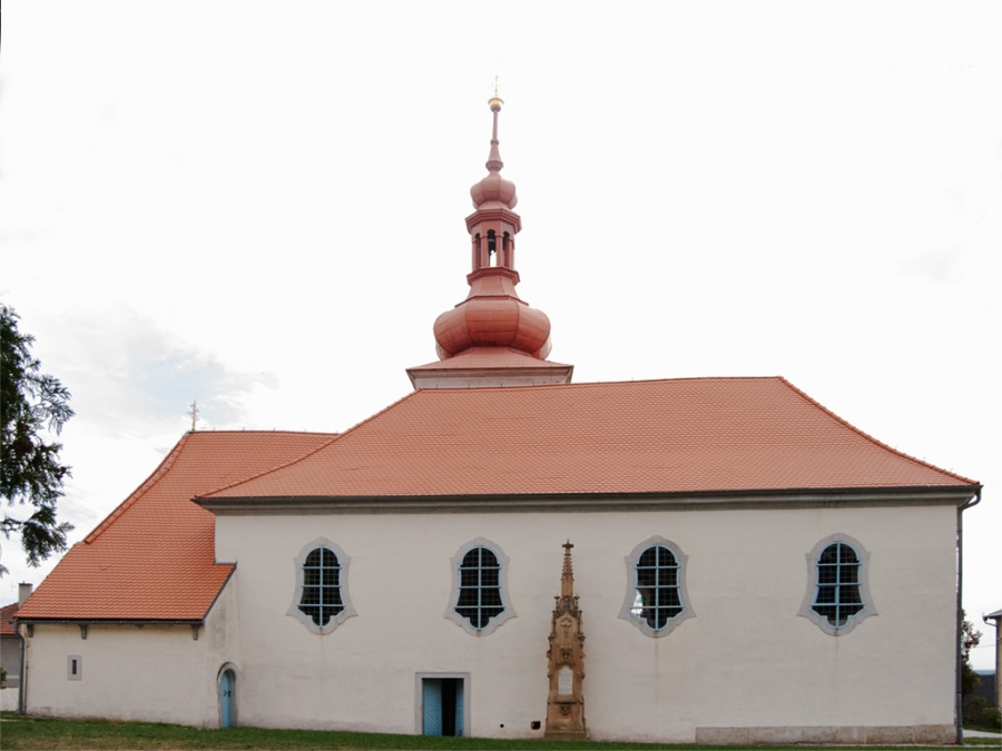Rekonstrukce kostela sv. Bartoloměje v Chodovicích.